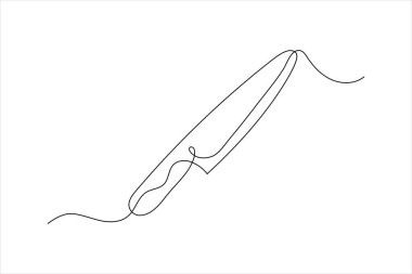 Çatal ve bıçak aralıksız olarak sanat çizgisi çizimi çatal bıçak vektör çizimi tasarımı silüeti