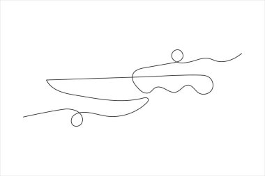 Çatal ve bıçak aralıksız olarak sanat çizgisi çizimi çatal bıçak vektör çizimi tasarımı silüeti