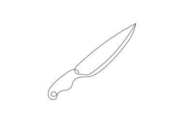 Çatal ve bıçak aralıksız olarak sanat çizgisi çizimi çatal bıçak vektör çizimi tasarımı silüeti