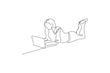 Dizüstü bilgisayarda bir dizüstü bilgisayar çizimi ve vektör çizimi