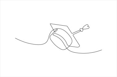 Mezuniyet başlığı tek satır sanat tasarımı izole edilmiş tasarım tasarımı