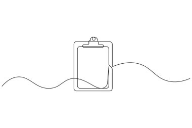 Pano minimalist taslak vektör sanatının bir satır çizimi