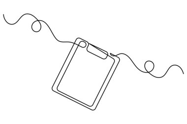 Pano minimalist taslak vektör sanatının bir satır çizimi