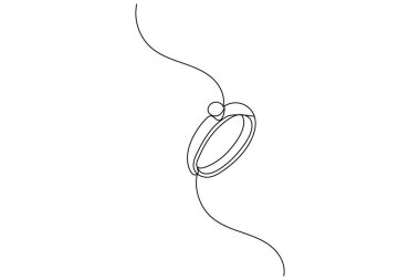 Basit alyans. Sanat eseri. Minimum tasarım.