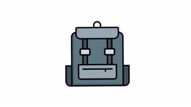 Kayışları ve küçük bir cebi olan animasyon sırt çantası, açık hava maceraları, seyahat, yürüyüş, kamp, okul, iş ve günlük kullanım için ideal.