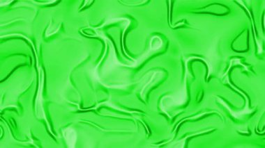 Yeşil sıvı girdaplar soyut bir akış şekli oluşturur. Arkaplan, poster, ambalaj tasarımı ve dijital sanat projeleri için uygun.