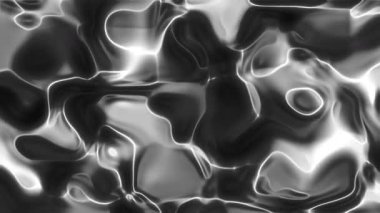Gri sıvı metal kıvrımlar fütüristik arka planlar, teknoloji kavramları, endüstriyel tasarım ve sanatsal görsel projeler için uygun soyut girdaplar oluşturur..