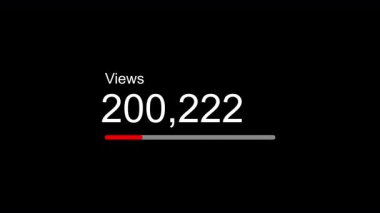 Karşıt animasyonu sıfırdan bir milyona çıkarıyor. Alpha Channel 4K video ile canlı yayın görünüm ilerleme çubuğu hızla artıyor