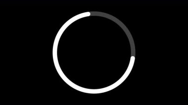 Daire alfa kanalıyla dönüyor. Kusursuz döngü 4K videosu