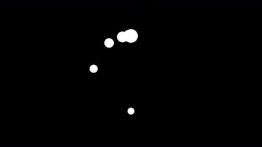 Noktalar biçimi, şeffaf arkaplanda döndürme animasyonu yüklüyor. 4K video