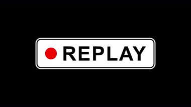 Şeffaf arkaplanda simge canlandırmasını tekrar oynat. Canlı yayın için animasyon videosunu tekrar oynat. Alfa kanal döngüsü 4K video