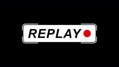 İşaret simgesi animasyonunu alfa kanalı ile tekrar oynat. 4K video