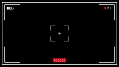 Kamera kayıt cihazı HUD CCTV ve şeffaflık. 4K video