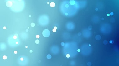 Yumuşak parlayan dairesel şekilli mavi bokeh gradyanı