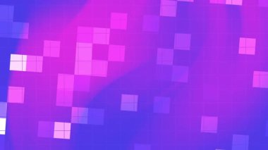 Parlak dijital kare desenli soyut pembe eğimli arkaplan