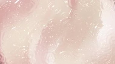 Soyut akışkan ışık dokusuyla bej rengi parlak su dalgalanması arkaplanı