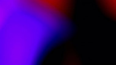 Çok renkli ışık sızıntısı var. Siyah arka planda kırmızı ve morumsu lensler parlıyor. 4K video