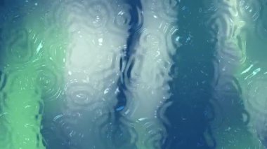 Soyut girdaplı dikey dokuları olan yeşil deniz mavisi dalgalı arkaplan