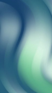 Pürüzsüz soyut akış eğrileri olan yeşil deniz mavisi eğimli dikey arkaplan