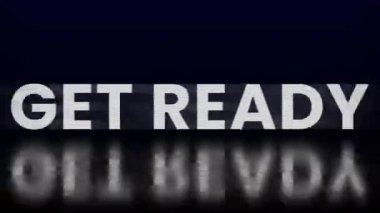 Arıza metni koyu renk arkaplan ve aynalı yansıma üzerinde hareket bulanıklığı oluştur. 4K video