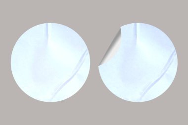 Boş Yuvarlak Kağıt Yapıştırması Grafik Kullanımı.