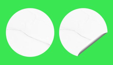 Blank Paper Sticker Texture Background for Design and Branding