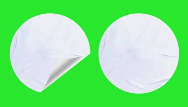 Blank Paper Sticker Texture Background for Design and Branding