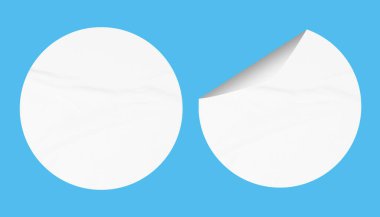 Blank Paper Sticker Texture Background for Design and Branding