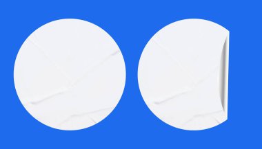 Blank Paper Sticker Texture Background for Design and Branding