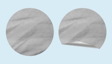 Blank Paper Sticker Texture Background for Design and Branding