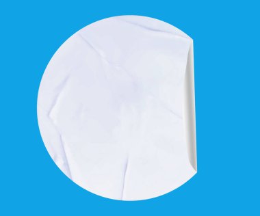 Blank Paper Sticker Texture Background for Design and Branding