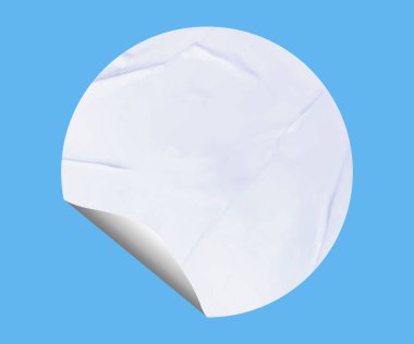 Blank Paper Sticker Texture Background for Design and Branding