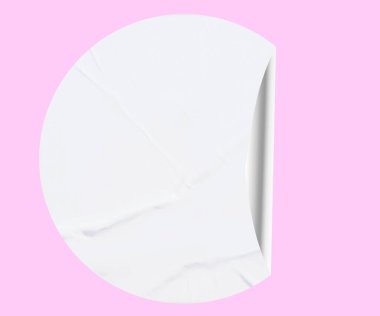 Blank Paper Sticker Texture Background for Design and Branding