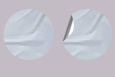 Realistic Blank Sticker Paper Texture, Ideal for Branding & Labels