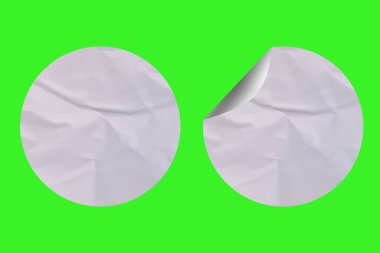 Realistic Blank Sticker Paper Texture, Ideal for Branding & Labels