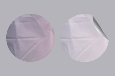 Realistic Blank Sticker Paper Texture, Ideal for Branding & Labels