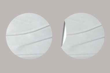 Realistic Blank Sticker Paper Texture, Ideal for Branding & Labels