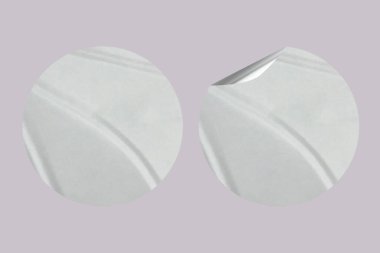 Realistic Blank Sticker Paper Texture, Ideal for Branding & Labels