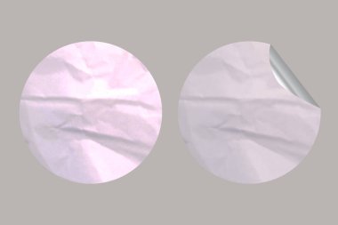 Realistic Blank Sticker Paper Texture, Ideal for Branding & Labels