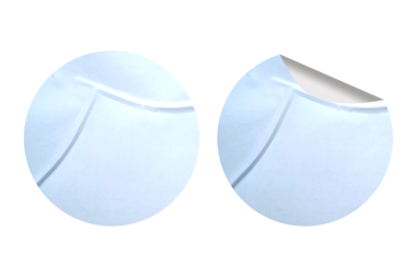 Şablonu Biçimlendirmek için Boş Yuvarlak Etiket 