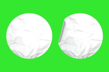 Grafiksel kullanım için Boş Yuvarlak Kağıt Yapıştırması