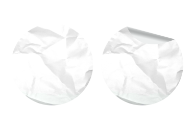 Boş Etiket Grafiksel Kullanım için Beyaz Yuvarlak Kağıt Etiketini Düzenle