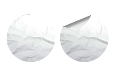 Boş Etiket Grafiksel Kullanım için Beyaz Yuvarlak Kağıt Etiketini Düzenle