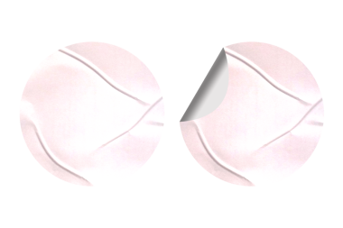 Gerçekçi Yuvarlak Kağıt Yapıştırıcı Yapıştırması Markalaşma İçin Mükemmel