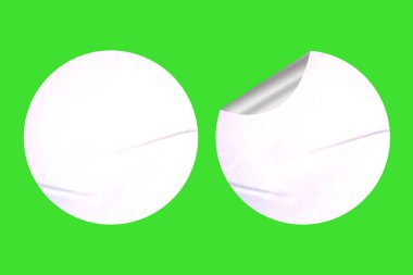 Yüksek Çözünürlüklü Boş Çember Etiketi Uygula, Gerçekçi Peel Efekti