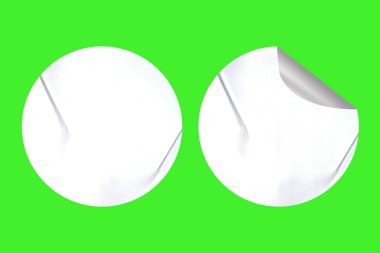 Boş Çıkartma Ticari kullanım için Katlanmış Köşe ile aynı hizada