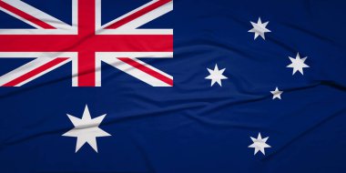 Açık Mavi Gökyüzüne Karşı Rüzgarda Dalgalanan Bayrak