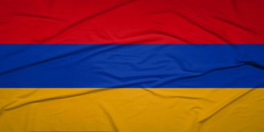 Açık Mavi Gökyüzüne Karşı Rüzgarda Dalgalanan Bayrak