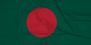 Hareketli Ulusal Bayrak Dalgalanması Bangladeş 'in Canlı Renkleri