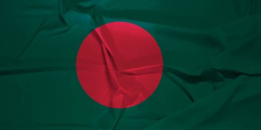 Hareketli Ulusal Bayrak Dalgalanması Bangladeş 'in Canlı Renkleri